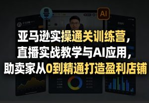 亚马逊实操通关训练营,直播实战教学与AI应用,助卖家从0到精通打造盈利店铺(更新4月2日)-网创资源站