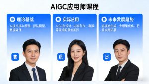 AIGC应用师课程，覆盖了AI技术的理论基础、实际应用、以及未来发展趋势-网创资源站