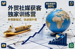 外贸社媒获客独家训练营，外贸新模式，快速做外贸(更新26年3月)-网创资源站
