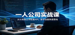 一人公司实战课：从认知到上手配置API，新手也能快速落地-网创资源站