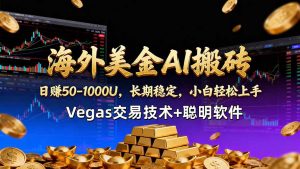 海外美金AI搬砖技术Vegas交易技术+聪明软件【训练营第七期】，日赚50-100U-网创资源站