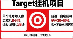 海外平台Target，正规运营商合作、技术兜底长期稳定、防风控、任务不断档、收益透明、灵活提…-网创资源站