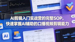 AI剪辑入门实战营的完整SOP，快速掌握AI辅助的口播视频剪辑能力-网创资源站